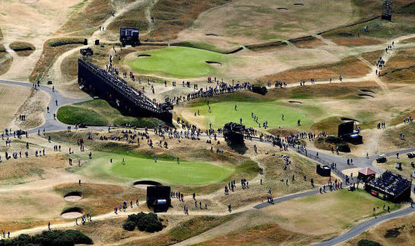 Carnoustie golf course brown